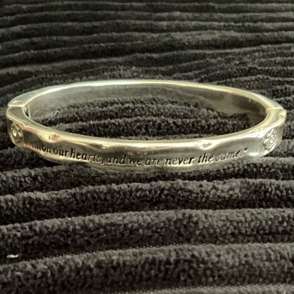 Brighton Footprints Hinged Bangle - Picture 2 of 2